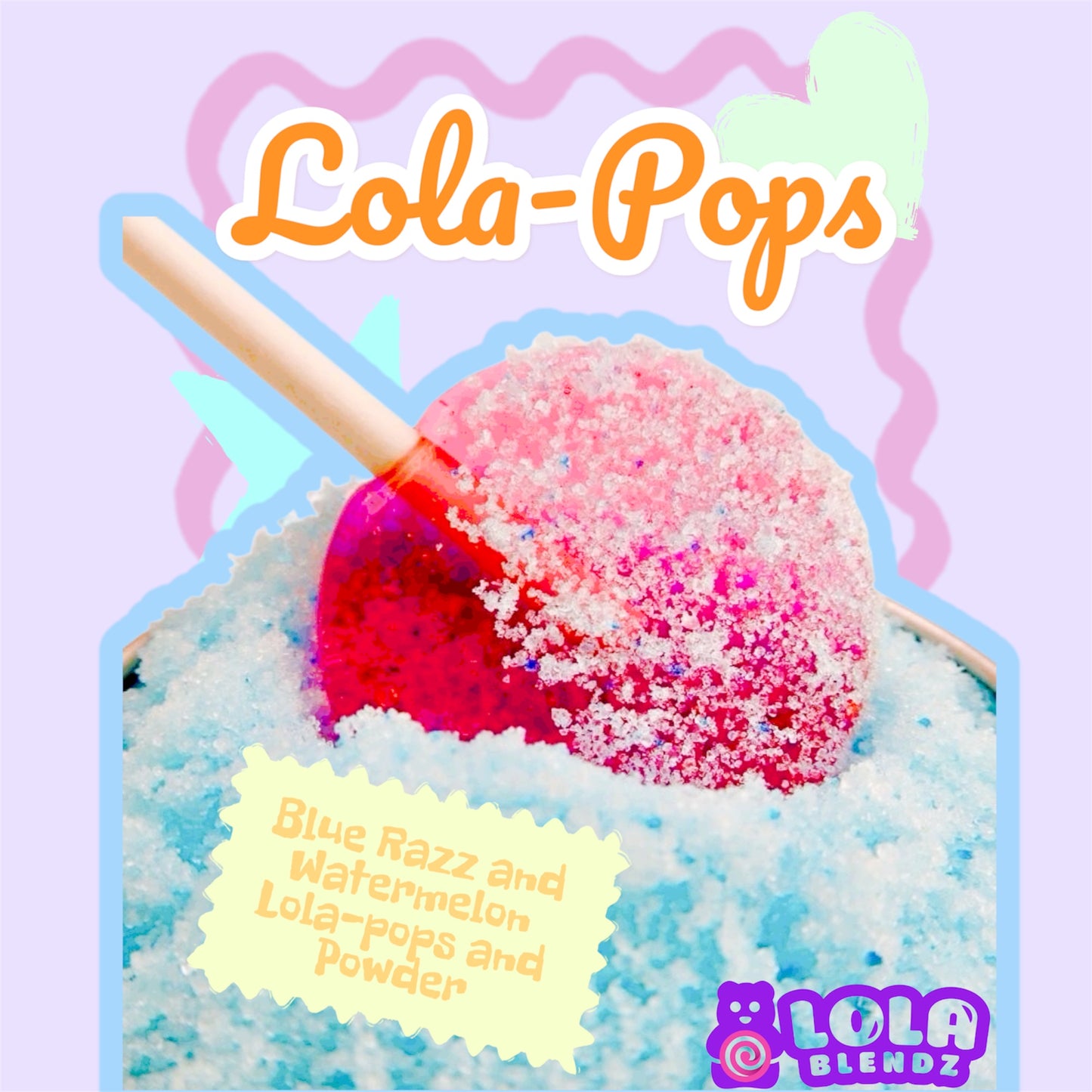 Lola-Pops Sweet Lollipops and Sour Powder