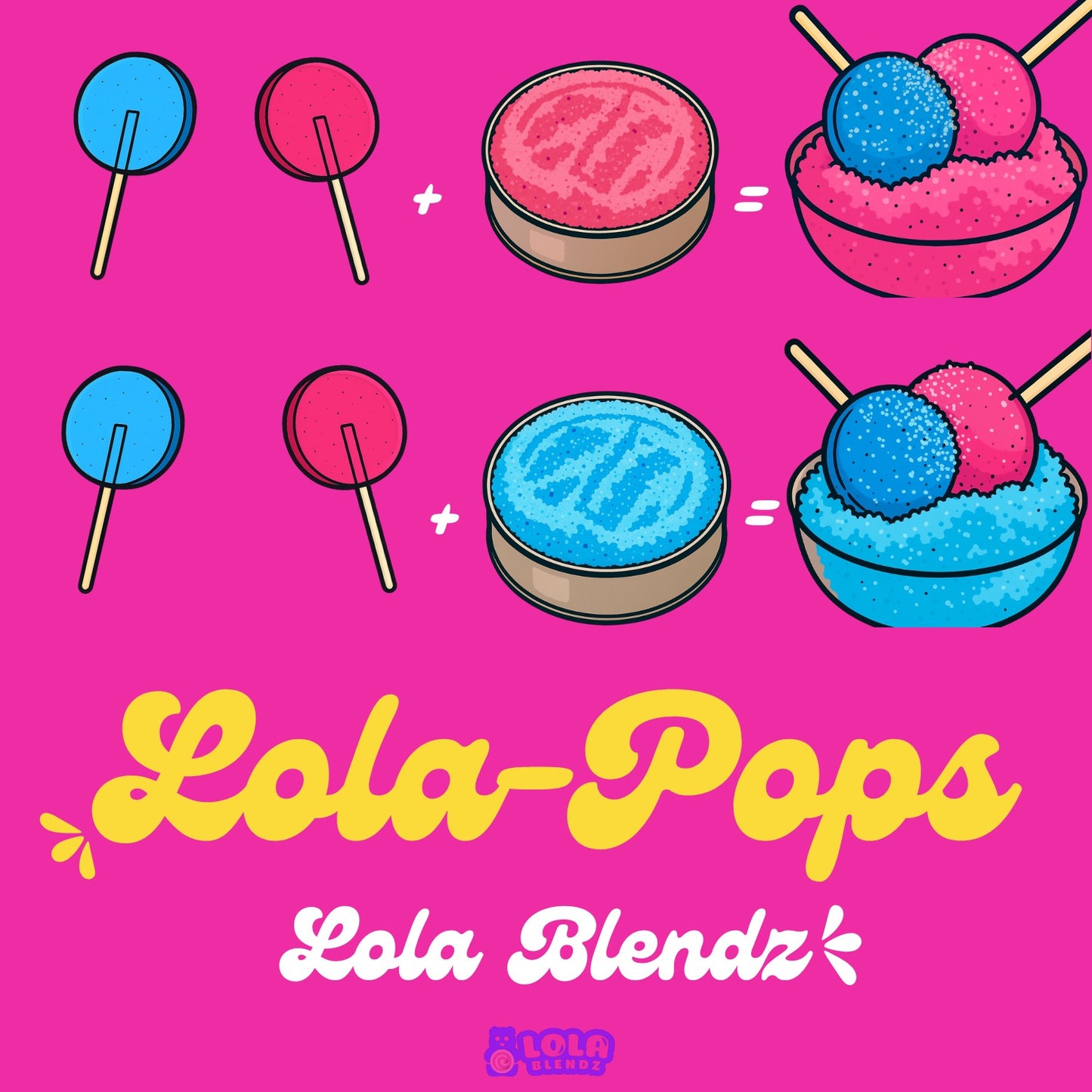 Lola-Pops Sweet Lollipops and Sour Powder